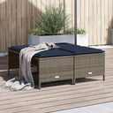 vidaXL Tuinstoelen met kussens 4 stuks Bruin Poly Rotan