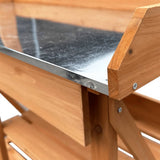 vidaXL Potting Bench with Shelves Solid Pinewood