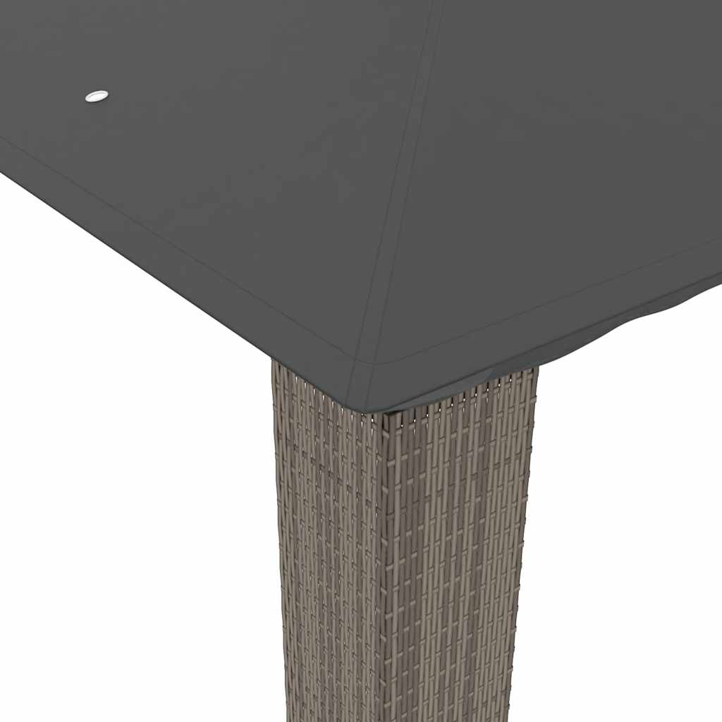 vidaXL Prieel met dubbel dak 2,94x2,94 m staal crèmekleurig