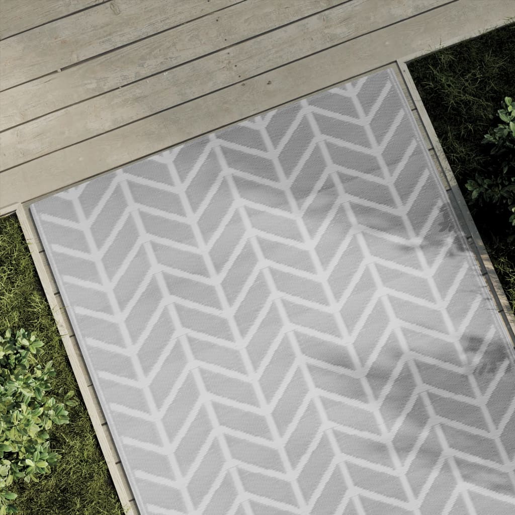 vidaXL Outdoor Rug 80x150 cm PP grey