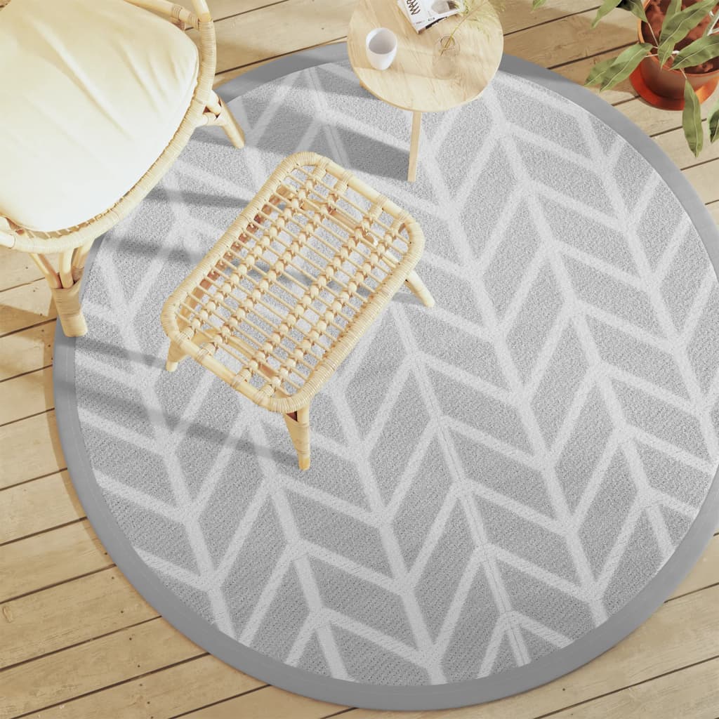 vidaXL Outdoor Rug 80x150 cm PP grey