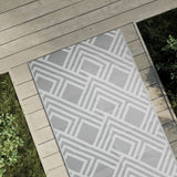 vidaXL Outdoor Rug 80x150 cm PP grey
