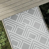vidaXL Outdoor Rug 80x150 cm PP grey