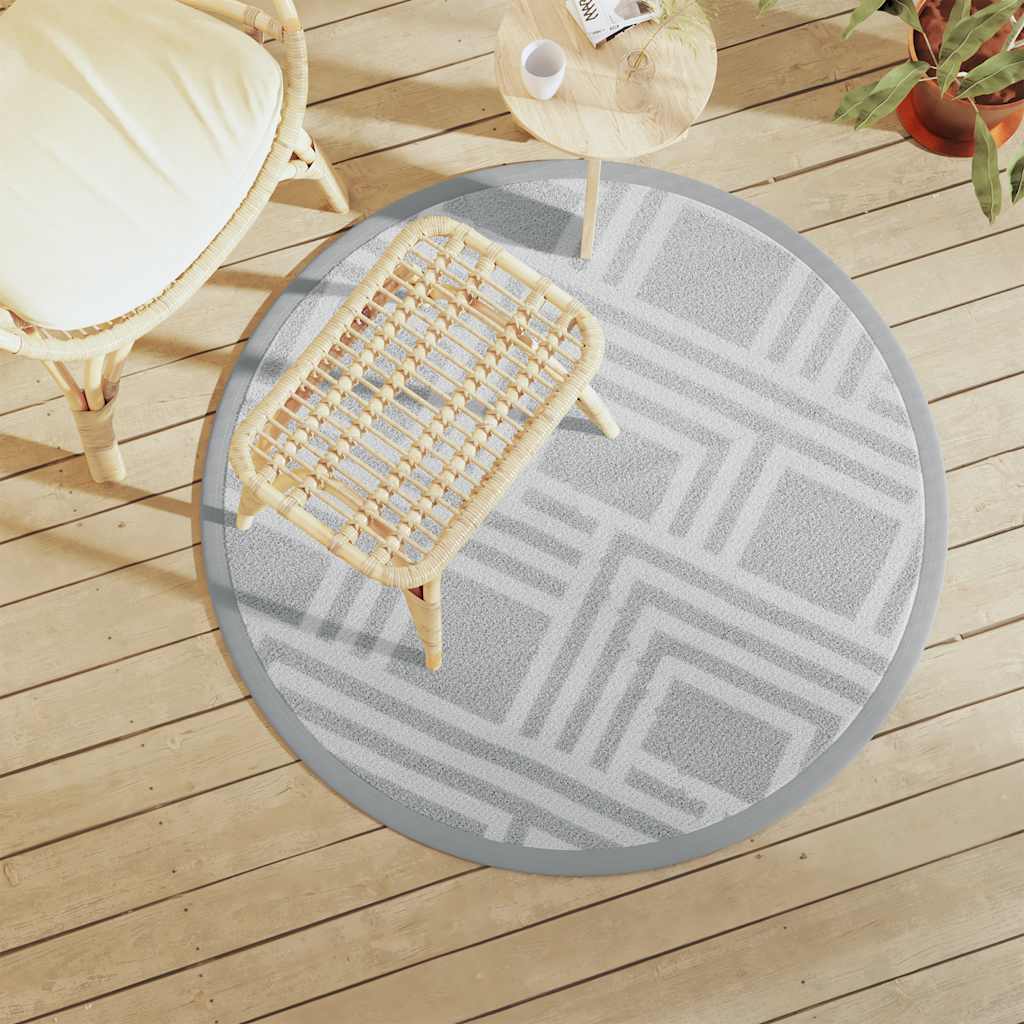 vidaXL Outdoor Rug 80x150 cm PP grey