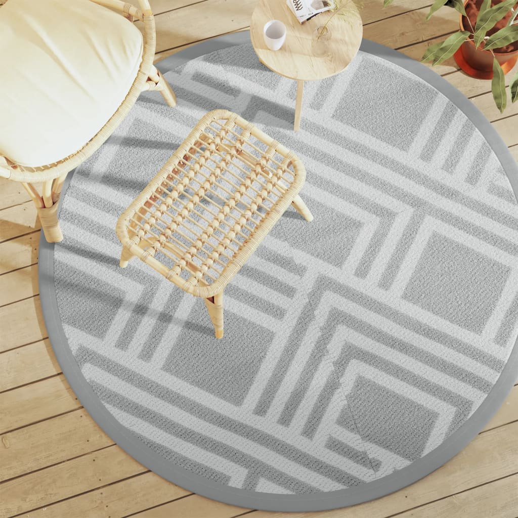 vidaXL Outdoor Rug 80x150 cm PP grey