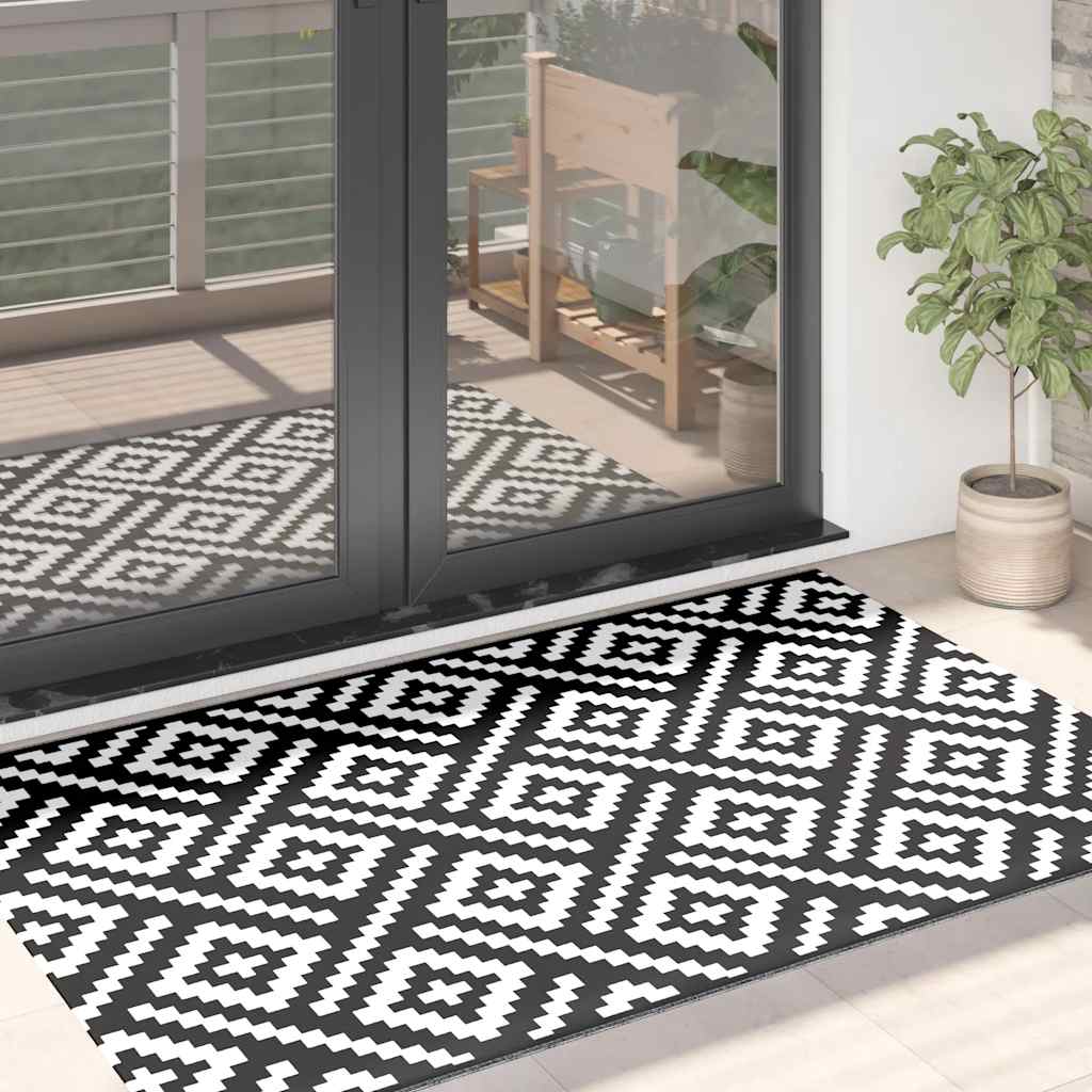vidaXL Outdoor Rug 80x150 cm PP grey
