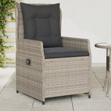 vidaXL Tuinstoelen 2 st verstelbaar poly rattan zwart