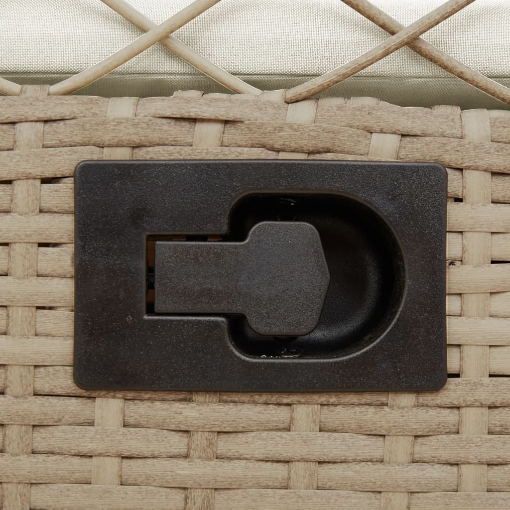 vidaXL Tuinstoelen 2 st verstelbaar poly rattan zwart