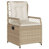 vidaXL Tuinstoelen 2 st verstelbaar poly rattan zwart
