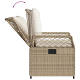 vidaXL Tuinstoelen 2 st verstelbaar poly rattan zwart