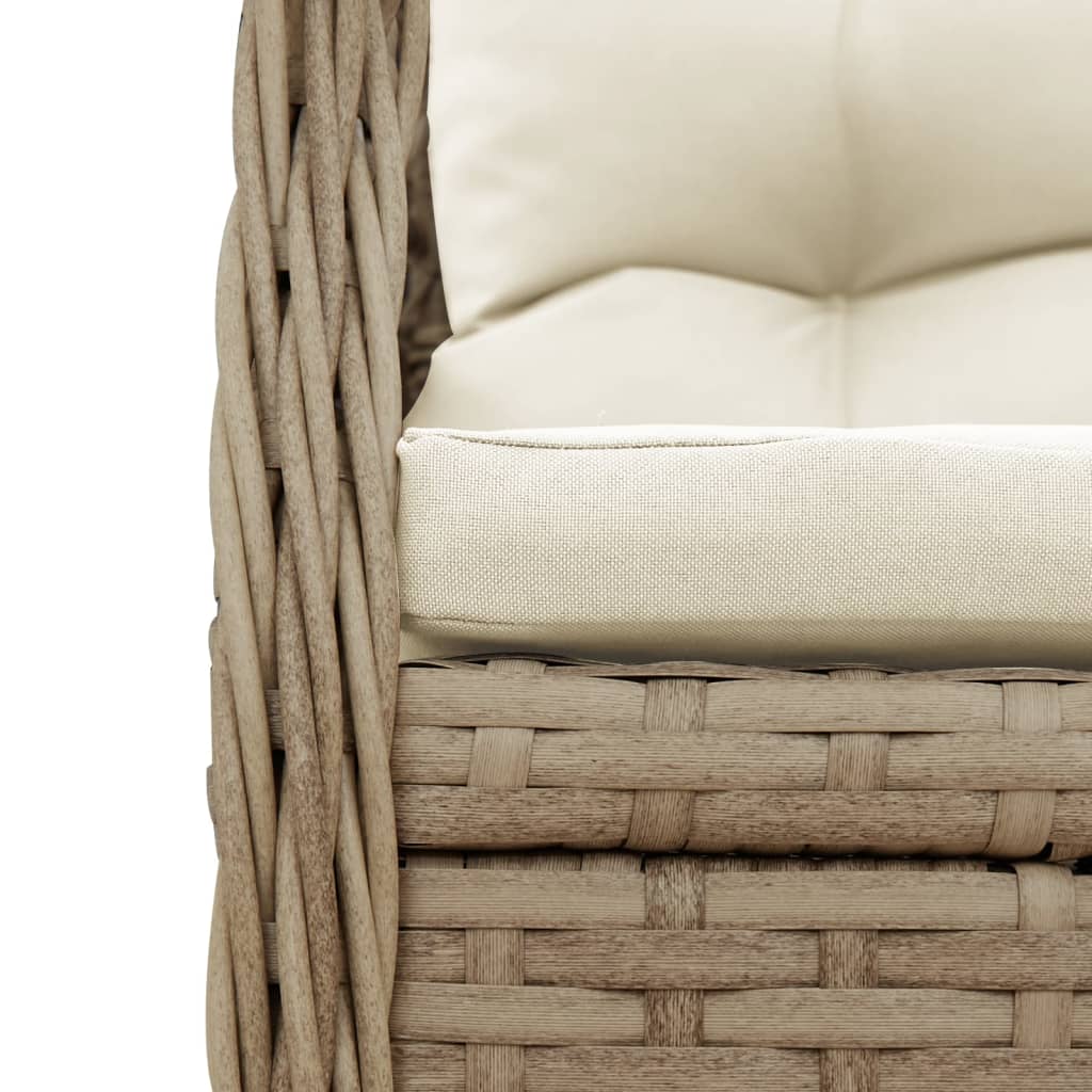 vidaXL Tuinstoelen 2 st verstelbaar poly rattan zwart