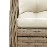 vidaXL Tuinstoelen 2 st verstelbaar poly rattan zwart