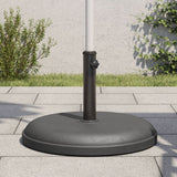 vidaXL Parasol Base for Poles Ø32/35/38 mm 25 kg Round