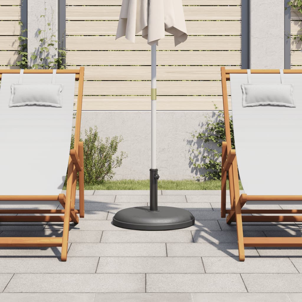 vidaXL Parasol Base for Poles Ø32/35/38 mm 25 kg Round