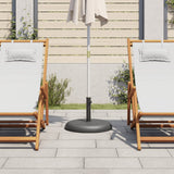 vidaXL Parasol Base for Poles Ø32/35/38 mm 25 kg Round