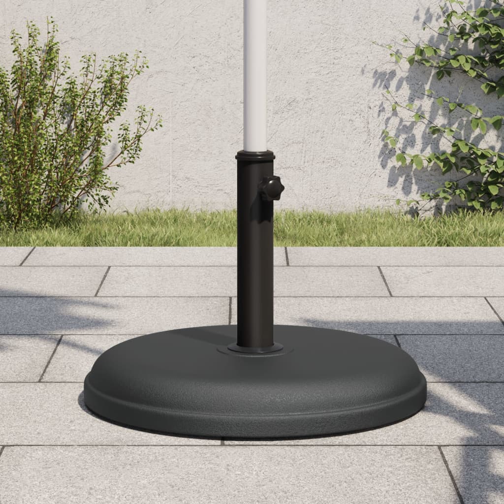 vidaXL Parasol Base for Poles Ø32/35/38 mm 25 kg Round