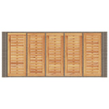 vidaXL Tuinbartafel acaciahouten blad 105x80x110 cm poly rattan zwart