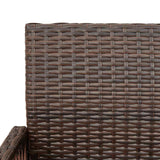 vidaXL Garden Bar Stools 2 pcs poly rattan black