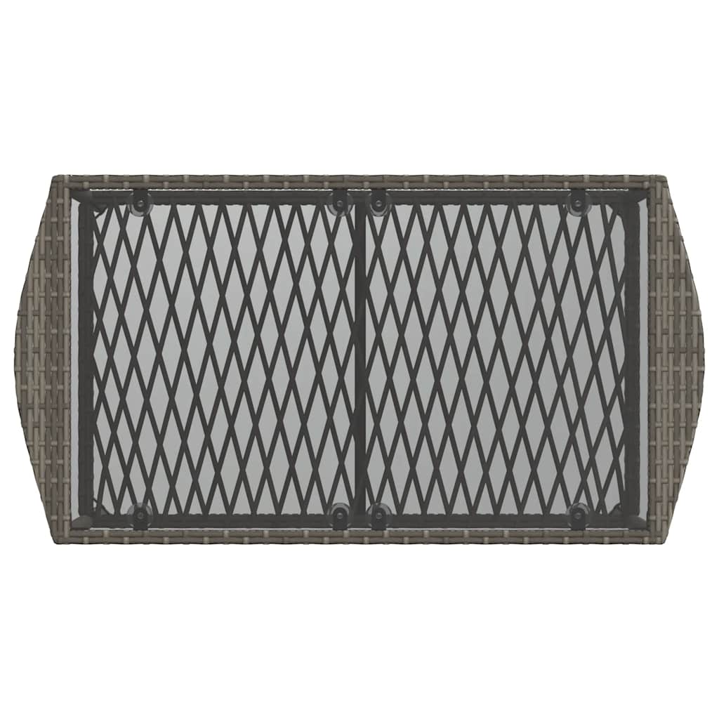 vidaXL 4-delige Loungeset met kussens poly rattan zwart