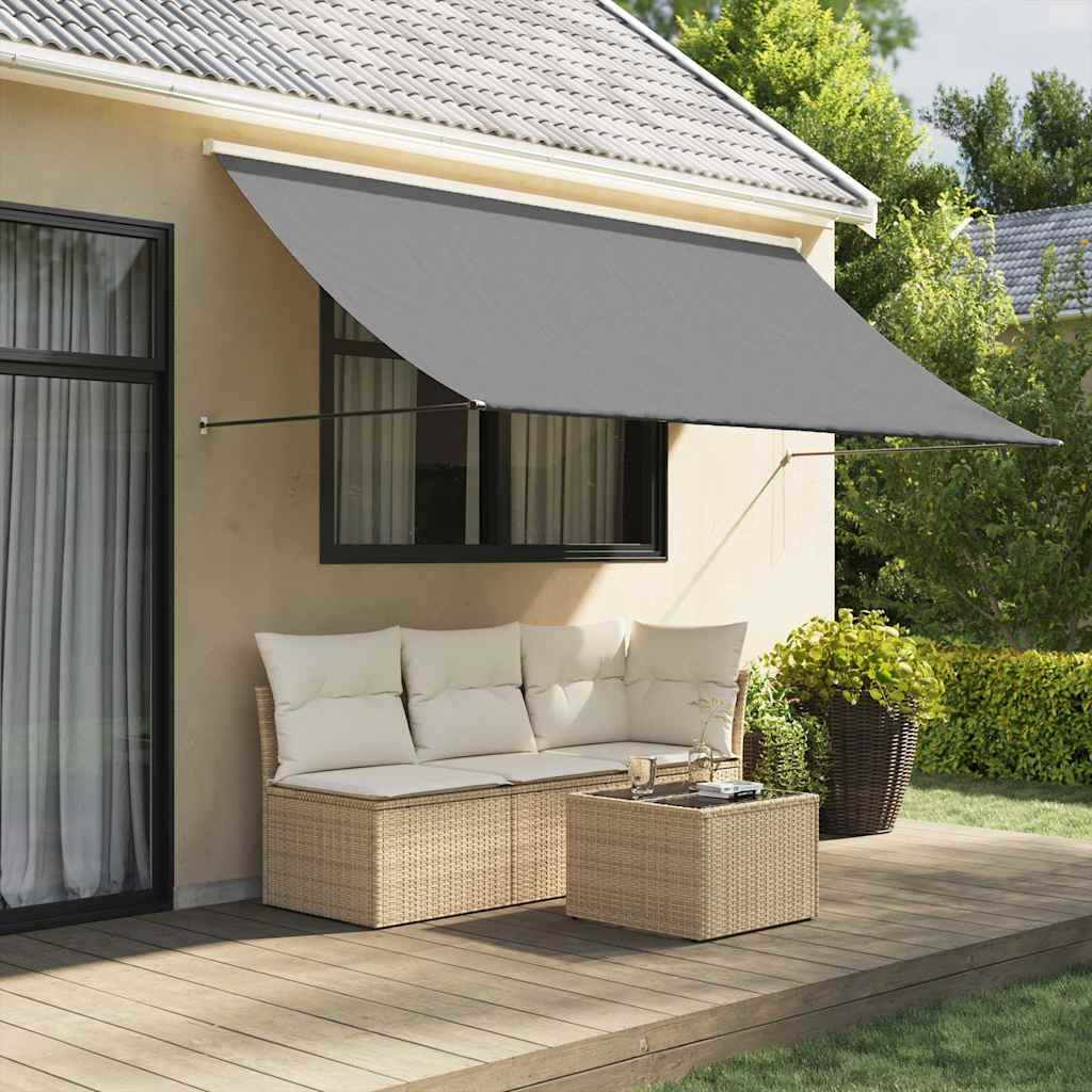vidaXL Retractable Awning 150x150 cm Fabric and Steel Anthracite