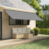 vidaXL Retractable Awning 150x150 cm Fabric and Steel Anthracite