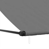 vidaXL Retractable Awning 150x150 cm Fabric and Steel Anthracite