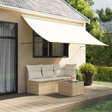 vidaXL Retractable Awning 150x150 cm Fabric and Steel Anthracite