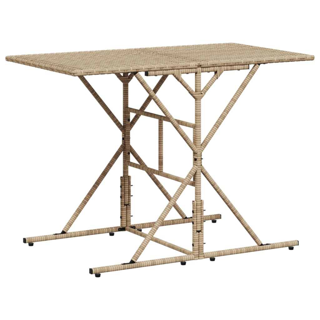 vidaXL 7-delige Tuinset met kussens poly rattan zwart