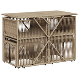 vidaXL 7-delige Tuinset met kussens poly rattan zwart