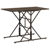 vidaXL 7-delige tuineetset met kussens bruin poly rattan