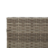 vidaXL L-Shaped Poly Rattan Garden Sofa with Table and Cushions Black