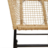 vidaXL Tuinstoelen 2 st poly rattan zwart