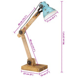 vidaXL Bureaulamp industrieel rond E27 23x18x95 cm meerkleurig