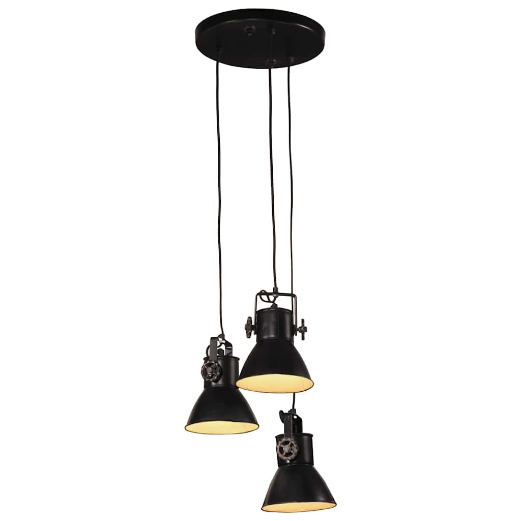 vidaXL Hanglamp 25 W E27 30x30x100 cm antiek messingkleurig
