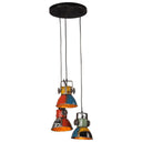 vidaXL Hanglamp 25 W E27 30x30x100 cm antiek messingkleurig