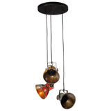 vidaXL Hanglamp 25 W E27 30x30x100 cm antiek messingkleurig