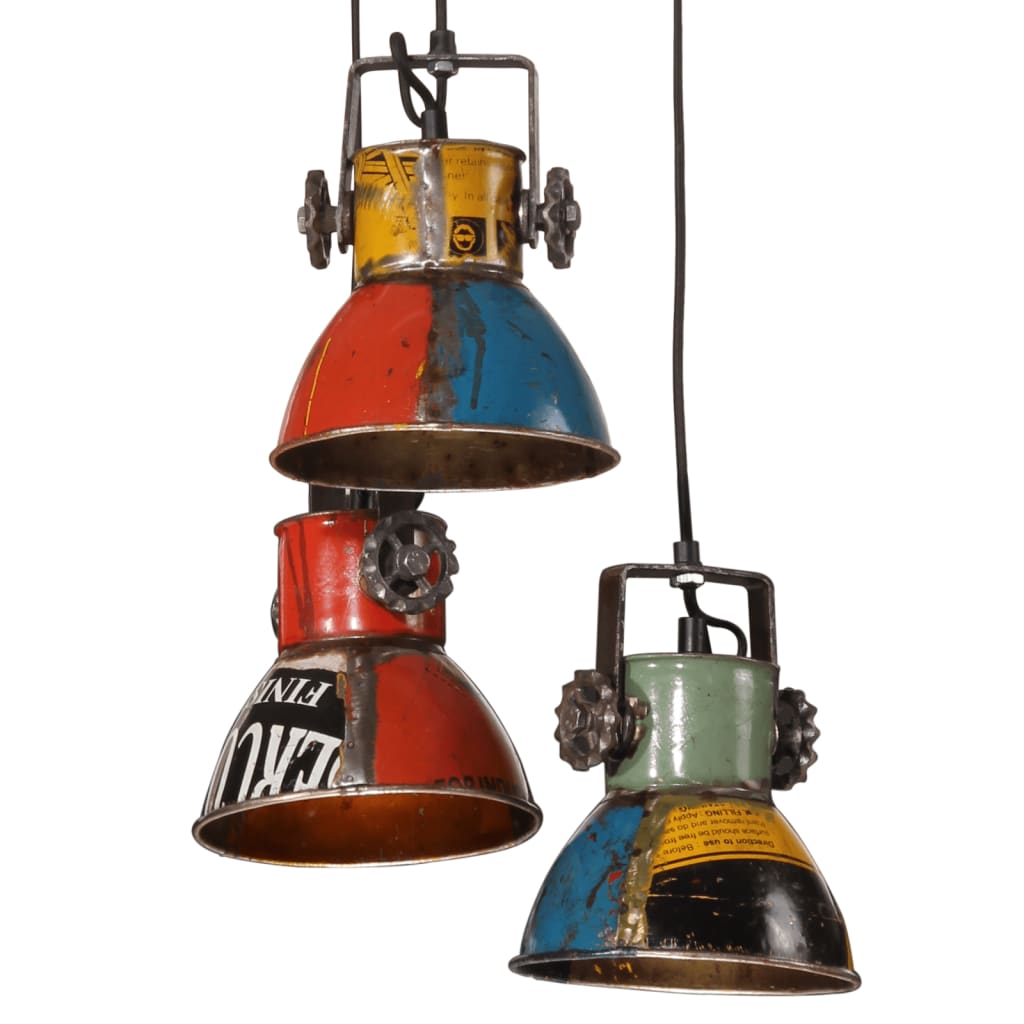 vidaXL Hanglamp 25 W E27 30x30x100 cm antiek messingkleurig