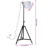 vidaXL Floor Lamp 25 W E27 61x61x90/150 cm white