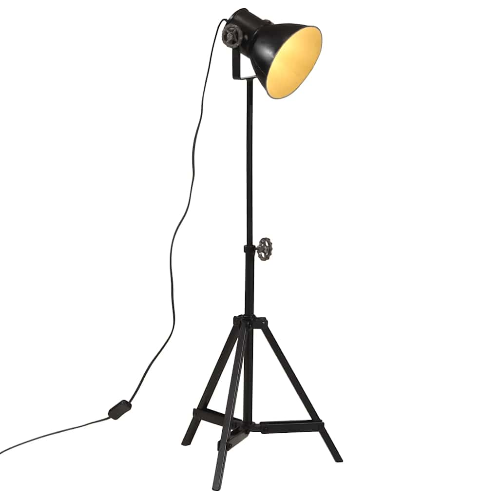 vidaXL Vloerlamp 25 W E27 35x35x65/95 cm vintage zilverkleurig