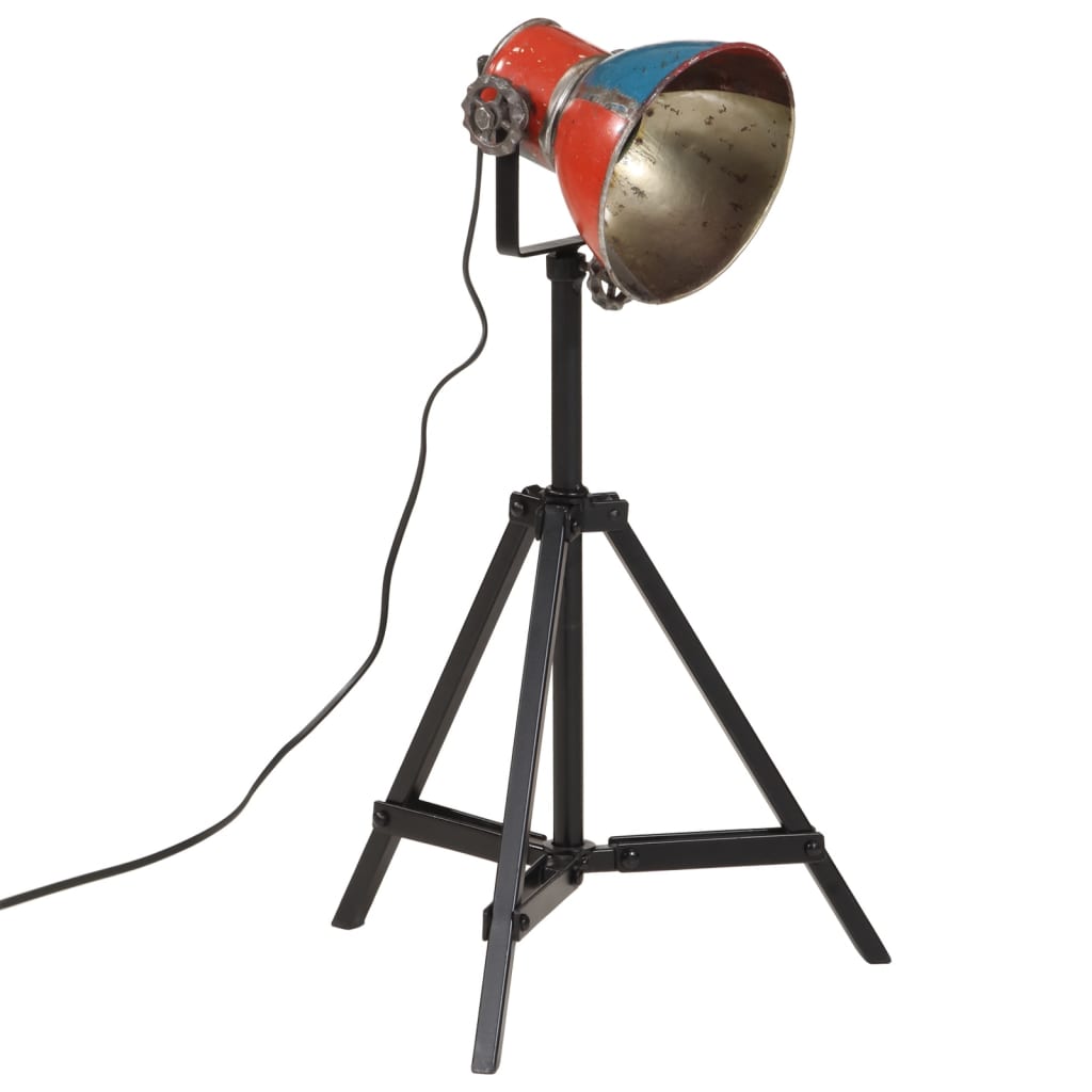 vidaXL Vloerlamp 25 W E27 35x35x65/95 cm vintage zilverkleurig