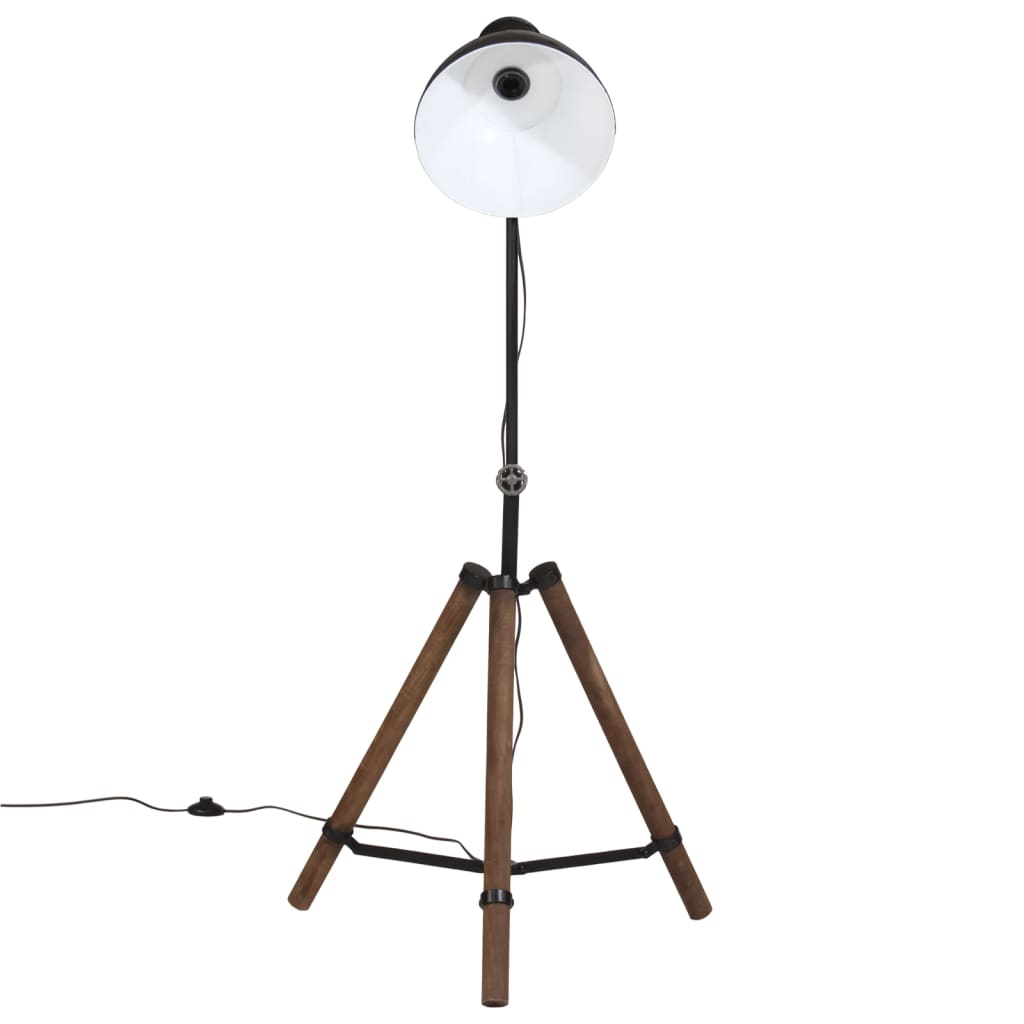 vidaXL Vloerlamp 25 W E27 75x75x90-150 cm zwart