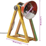 vidaXL Bureaulamp 25 W E27 30x17x40 cm vintage zilverkleurig