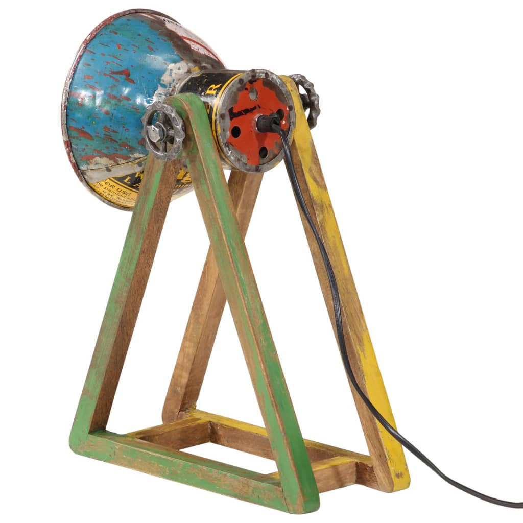 vidaXL Bureaulamp 25 W E27 30x17x40 cm vintage zilverkleurig
