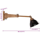 vidaXL Wandlamp 25 W E27 vintage zilverkleurig