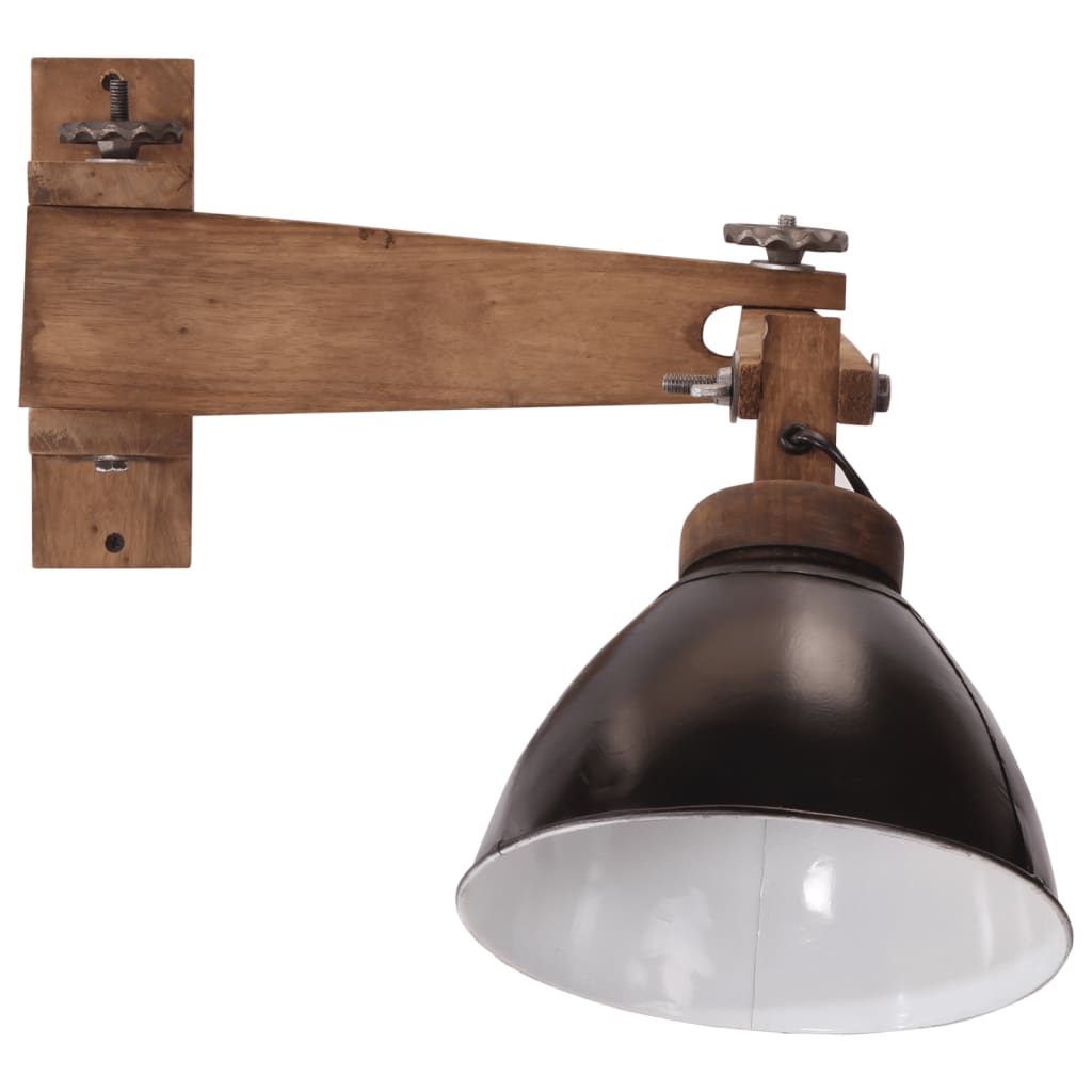 vidaXL Wandlamp 25 W E27 vintage zilverkleurig