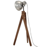 vidaXL Vloerlamp 25 W E27 45x45x120 cm vintage zilverkleurig