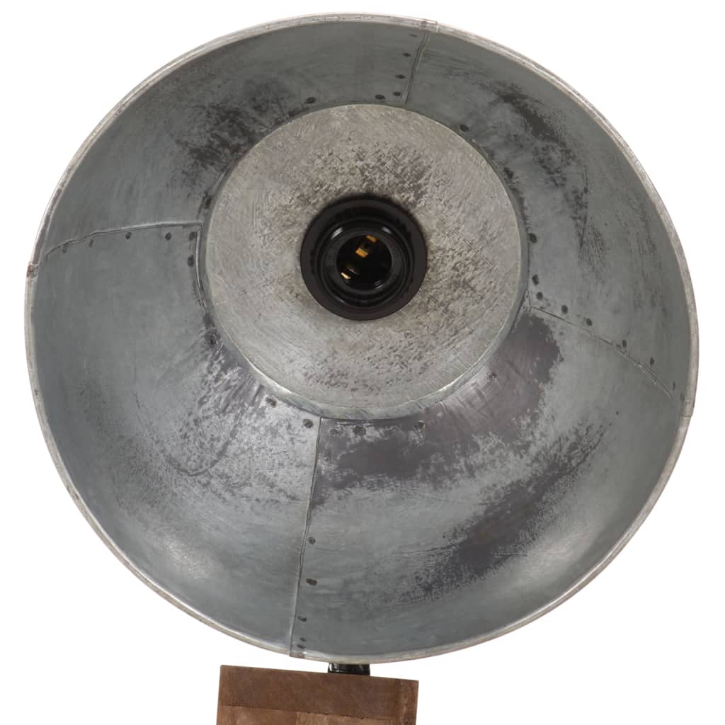 vidaXL Vloerlamp 25 W E27 45x45x120 cm vintage zilverkleurig