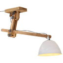 vidaXL Plafondlamp 25 W E27 105x30x65-108 cm vintage zilverkleurig
