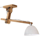 vidaXL Plafondlamp 25 W E27 105x30x65-108 cm vintage zilverkleurig