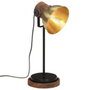vidaXL Bureaulamp 25 W E27 17x17x50 cm antiek messingkleurig